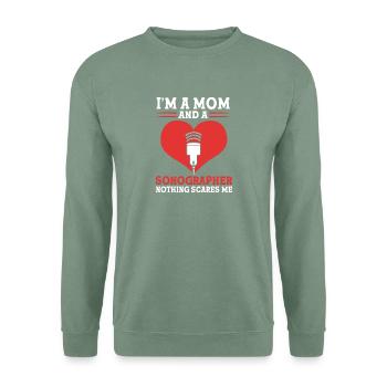 Kardiographie Kardiogramm - Unisex Pullover - Graugrün - Vorne