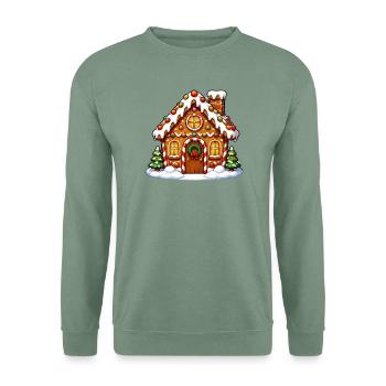 Zimtglockenhaus Winterzauber - Unisex Pullover - Graugrün - Vorne