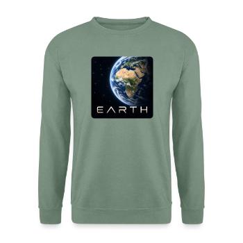 Erde-30cm - Unisex Pullover - Graugrün - Vorne