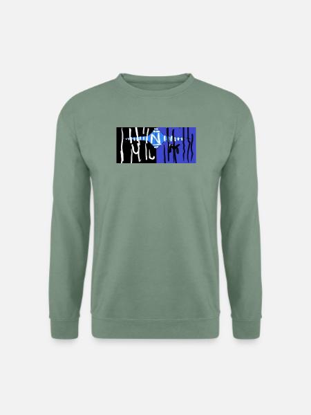 Straßenreflexionen Blau-Schwarz - Unisex Pullover - Graugrün