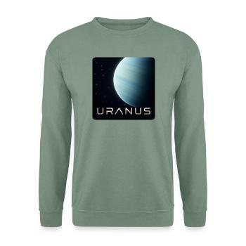 Uranus-30cm - Unisex Pullover - Graugrün - Vorne