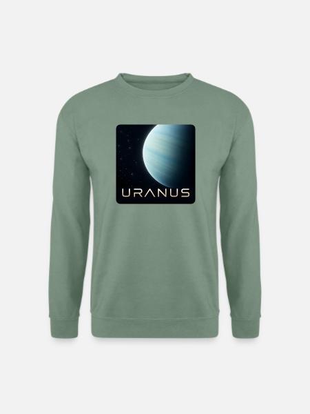Uranus-30cm - Unisex Pullover - Graugrün