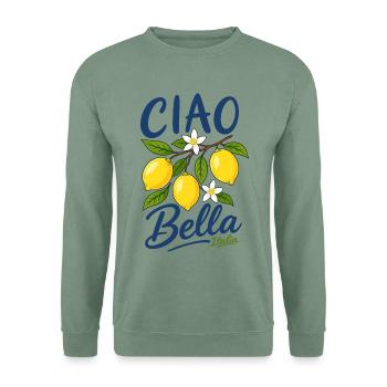 Ciao Bella - Unisex Pullover - Graugrün - Vorne