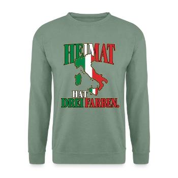 Heimat hat drei Farben - Unisex Pullover - Graugrün - Vorne