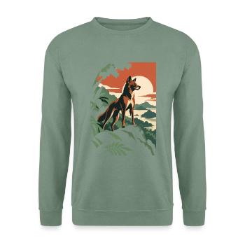 Philippinischer Waldhund - Unisex Pullover - Graugrün - Vorne