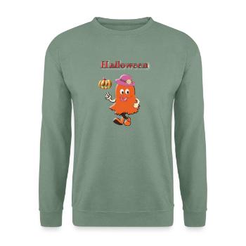 Halloween-Geistermädchen - Unisex Pullover - Graugrün - Vorne