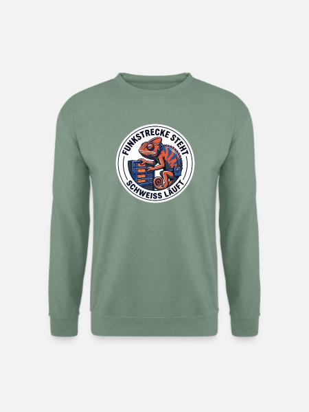 Funkstrecken Tontechniker Theater Drahtlos - Unisex Pullover - Graugrün