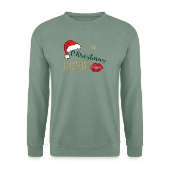 Weihnachten - Unisex Pullover - Graugrün - Vorne