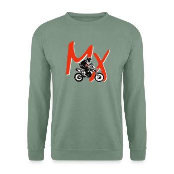 mx enduro - Unisex Pullover - Graugrün - Vorne