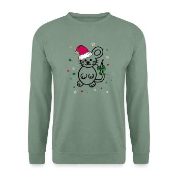 Weihnachten - Unisex Pullover - Graugrün - Vorne