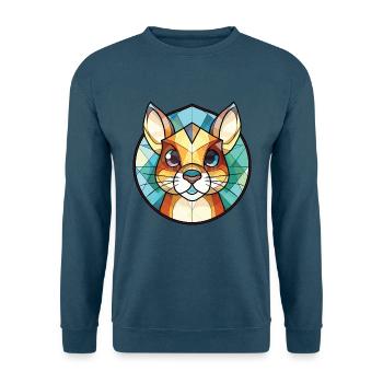 Chipmunk bunte Aquarell-Tierillustration - Unisex Pullover - Indigoblau - Vorne
