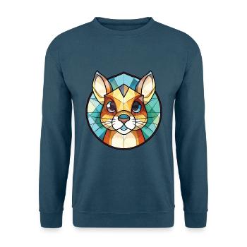 Chipmunk bunte Aquarell-Tierillustration - Unisex Pullover - Indigoblau - Vorne
