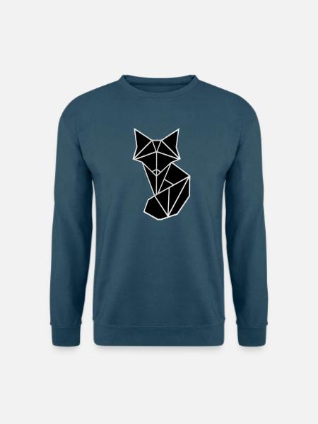 Fuchs Polygon - Unisex Pullover - Indigoblau