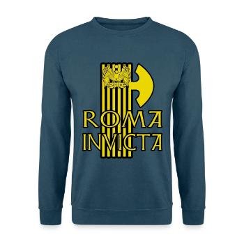 ROMA INVICTA Römer Rom SPQR Roma - Unisex Pullover - Indigoblau - Vorne