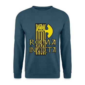 ROMA INVICTA Römer Rom SPQR Roma - Unisex Pullover - Indigoblau - Vorne