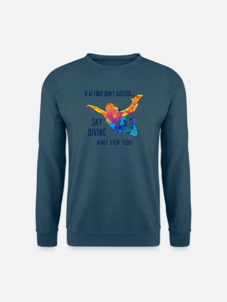Skydive Fallschirmspringer Skydiver Freifall - Unisex Pullover - Indigoblau