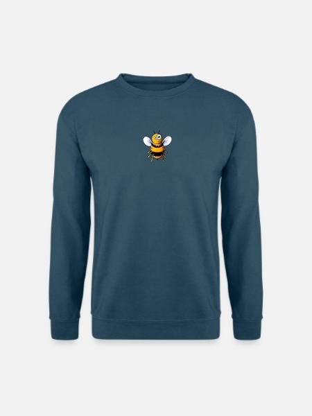Comic Biene - Unisex Pullover - Indigoblau