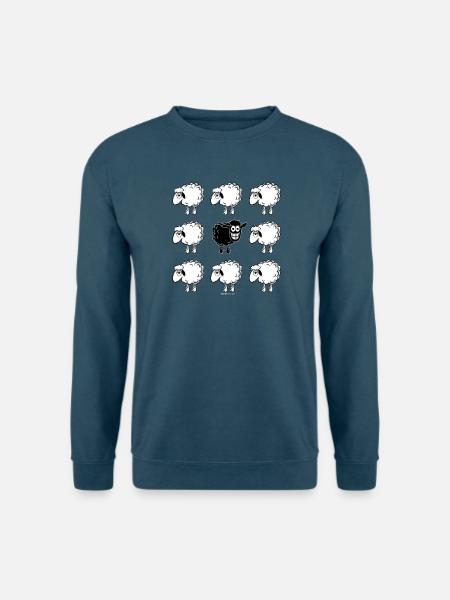 SCHWARZES SCHAFE - schwarze Schafe Geschenkartikel 10-45 - Unisex Pullover - Indigoblau