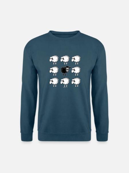 SCHWARZES SCHAFE - schwarze Schafe Geschenkartikel 10-45 - Unisex Pullover - Indigoblau