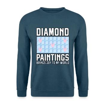 Diamantmalerei Handwerkszeug Diamantmaler - Unisex Pullover - Indigoblau - Vorne