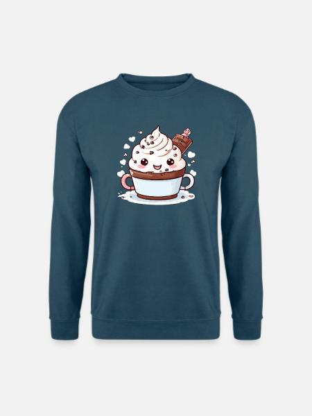 Charmanter Kakao-Begleiter - Unisex Pullover - Indigoblau