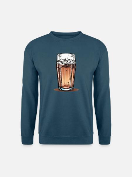 Cola-Glas - Unisex Pullover - Indigoblau
