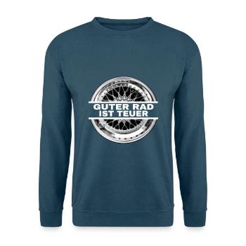 Guter Rad ist teuer - Unisex Pullover - Indigoblau - Vorne