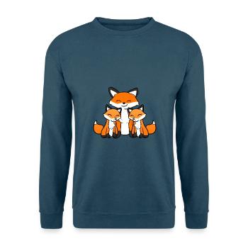 Twin Fox - Unisex Pullover - Indigoblau - Vorne
