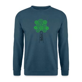 BAUM. NATUR. ÖKOLOGIE - Unisex Pullover - Indigoblau - Vorne