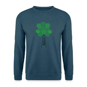 BAUM. NATUR. ÖKOLOGIE - Unisex Pullover - Indigoblau - Vorne