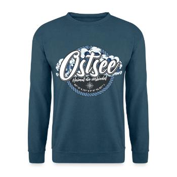 Ostsee Shirt bedruckt in top Markenqualität - Unisex Pullover - Indigoblau - Vorne
