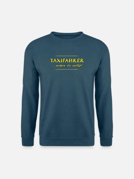 Taxifahrer Taxi Taxifahrerin - Unisex Pullover - Indigoblau