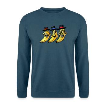 Banane lustig witzig spaßig Bananen Obst Frucht - Unisex Pullover - Indigoblau - Vorne