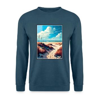 Terschelling Niederlande Vintage Reiseposter WPA - Unisex Pullover - Indigoblau - Vorne