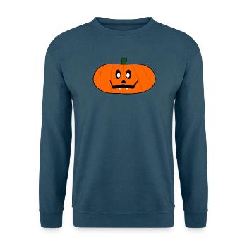 HALLOWEEN. KÜRBIS. HALLOWEEN-KÜRBIS - Unisex Pullover - Indigoblau - Vorne