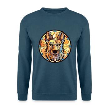 Belgischer Schäferhund Laekenois Hunderasse Aquarell - Unisex Pullover - Indigoblau - Vorne