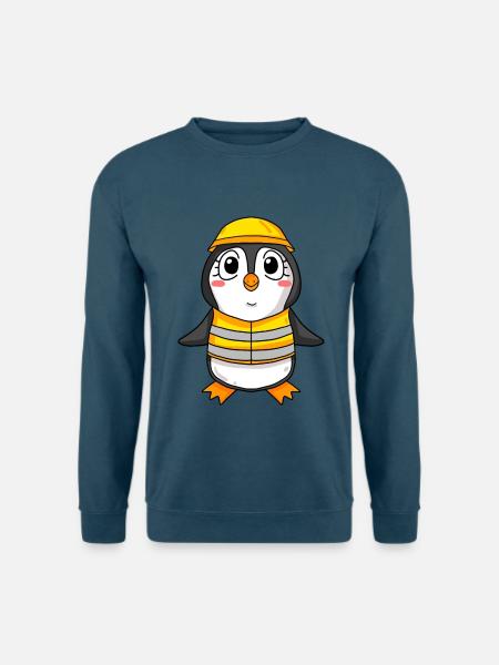 Cadeau de construction de maison de construction de maison de pingouin - Sweat-shirt Unisexe - bleu indigo