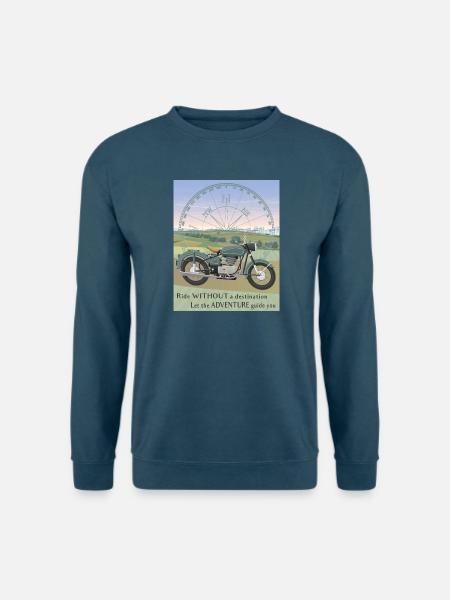 Motorradfahrt - Unisex Pullover - Indigoblau
