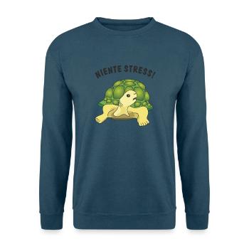 niente stress - Unisex Pullover - Indigoblau - Vorne
