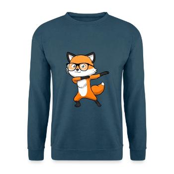 Fuchs Dab Dabbing Füchsin - Unisex Pullover - Indigoblau - Vorne