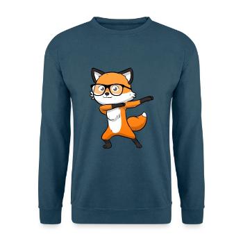 Fuchs Dab Dabbing Füchsin - Unisex Pullover - Indigoblau - Vorne