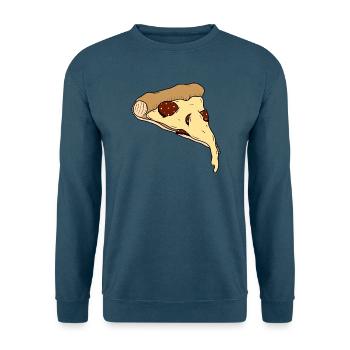 Pizza - Unisex Pullover - Indigoblau - Vorne