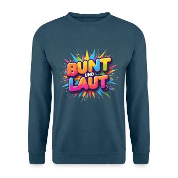 Bund und Laut - Unisex Pullover - Indigoblau - Vorne