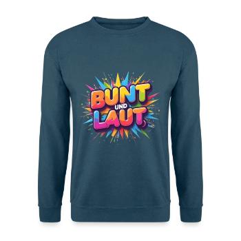 Bund und Laut - Unisex Pullover - Indigoblau - Vorne