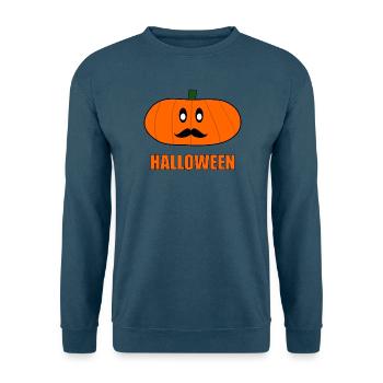 HALLOWEEN. KÜRBIS. HALLOWEEN-KÜRBIS - Unisex Pullover - Indigoblau - Vorne