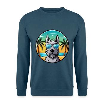 Scottish Terrier Hunderasse Cartoon Sonnenbrille Strand - Unisex Pullover - Indigoblau - Vorne