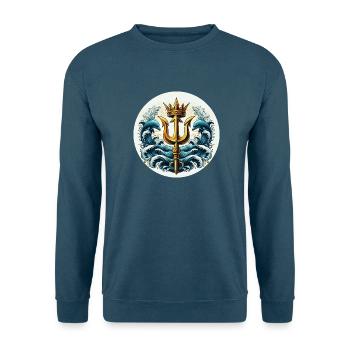 Trident Symbol - Unisex Sweatshirt - indigo blue - Front