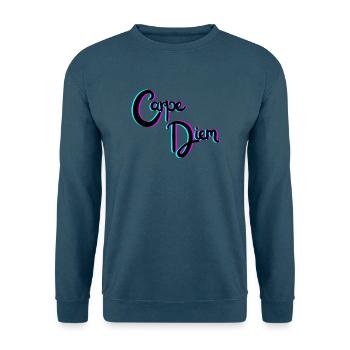 Nutze den Tag - Unisex Pullover - Indigoblau - Vorne