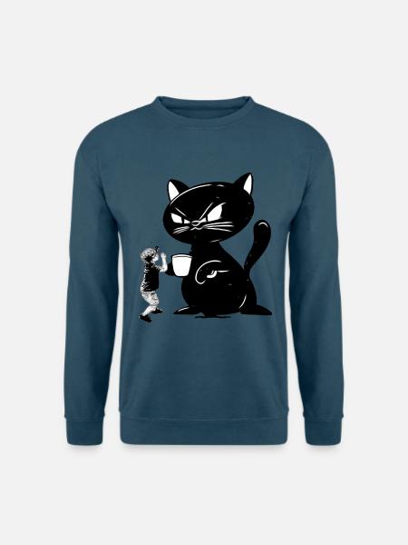 Katze - Unisex Pullover - Indigoblau