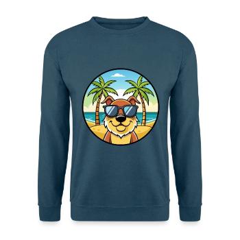 Berger De Beauce Hunderasse Cartoon Sonnenbrille Strand - Unisex Pullover - Indigoblau - Vorne